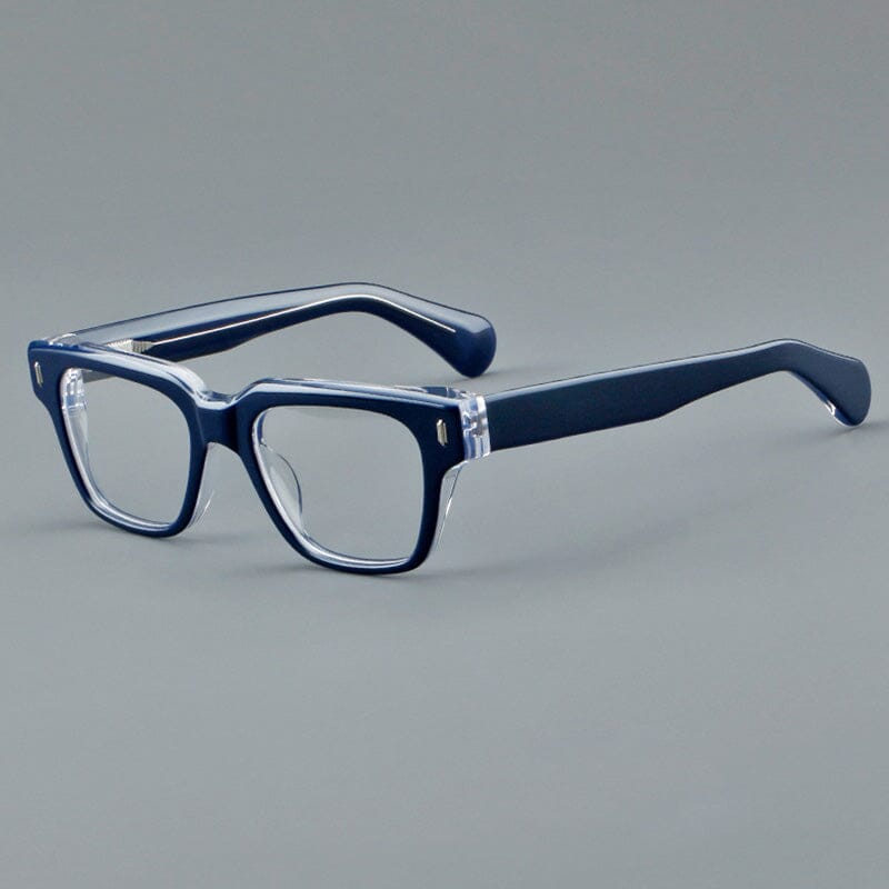 Sveyn Retro Rectangle Acetate Glasses Frame Rectangle Frames Southood Blue 