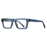 Titus Fashion Square Eyeglasses Frame Rectangle Frames Southood Blue 