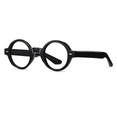Tyson Vintage TR90 Round Eyeglasses Round Frames Southood Black 