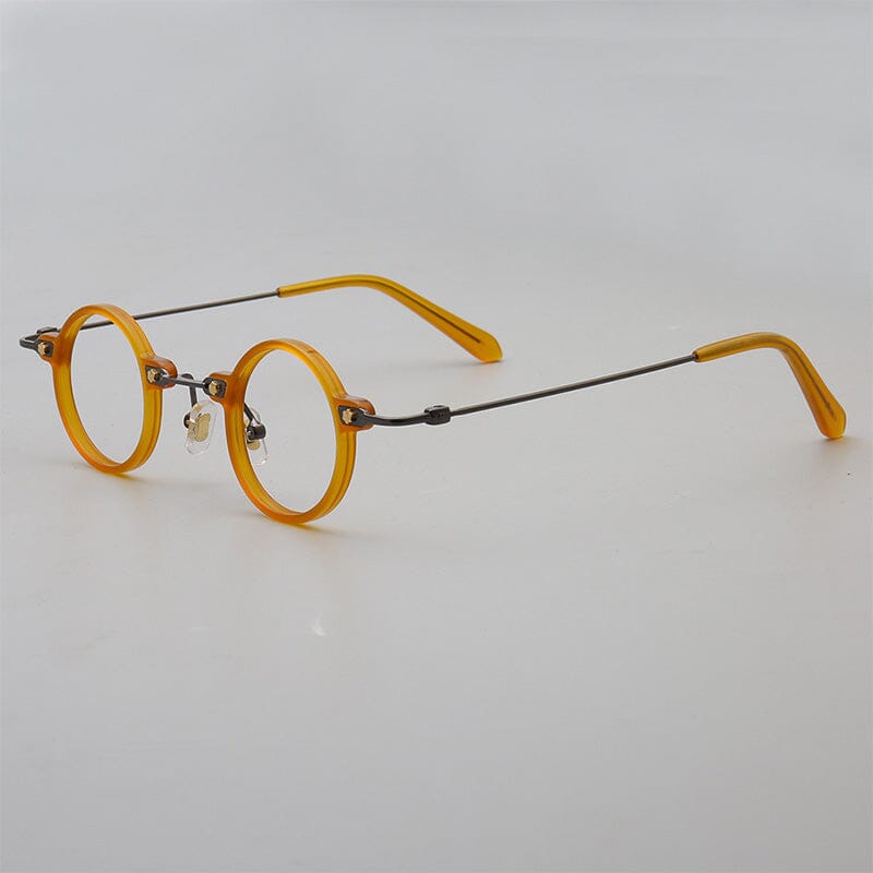 Tatsuo Retro Small Round Acetate Eyeglasses